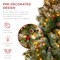 Best Choice Products Pre-Lit Pre-Decorated Holiday Christmas Tree w/ Flocked Tips, Base